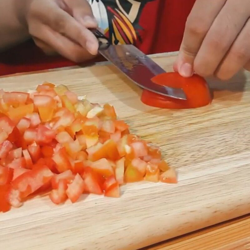 Step 1 Prepare the vegetables for Sweet and Sour Chicken Breast Stir-fry