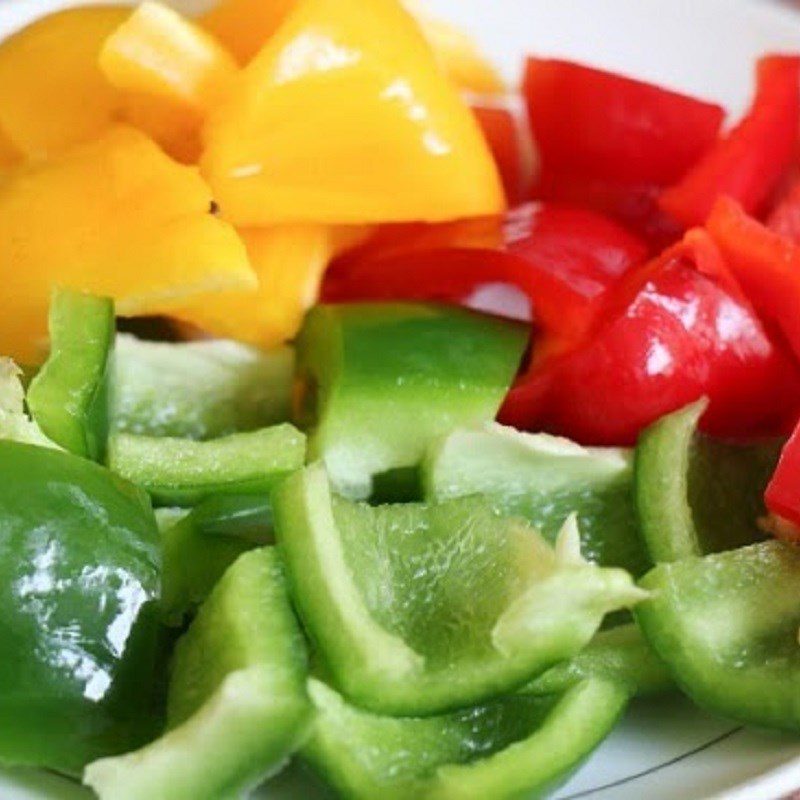 Step 2 Preparation of vegetables for Stir-fried Beef