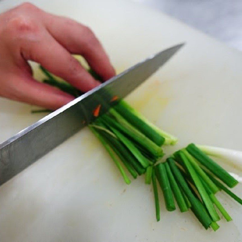 Step 2 Preparation of vegetables for Stir-fried Beef