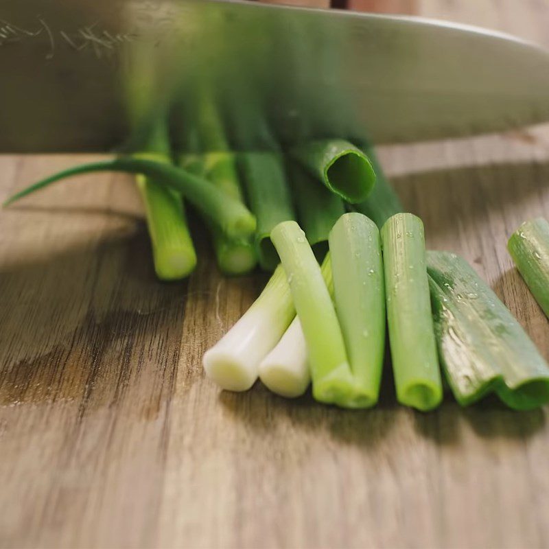 Step 1 Prepare the vegetables for Stir-fried Soba Noodles with Pork