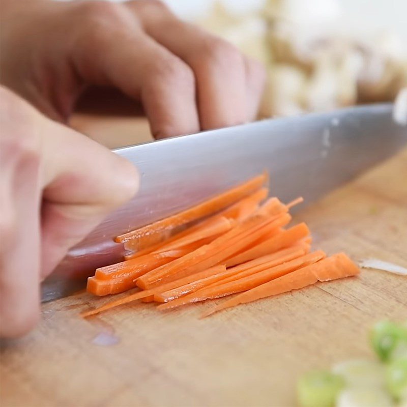 Step 1 Prepare vegetables for Stir-fried Soba Noodles with Tofu