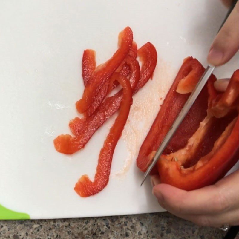 Step 3 Prepare vegetables for the kohlrabi, carrot, and pig ear salad