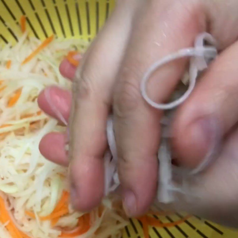 Step 3 Prepare vegetables for the kohlrabi, carrot, and pig ear salad