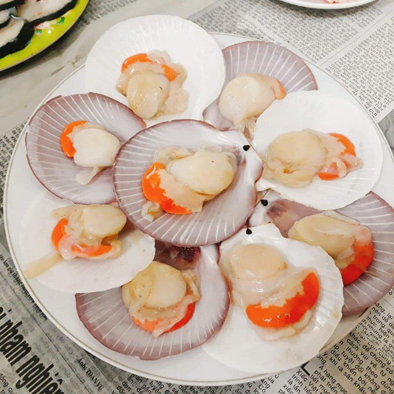 Step 1 Prepare the scallops Steamed Scallops with Vermicelli