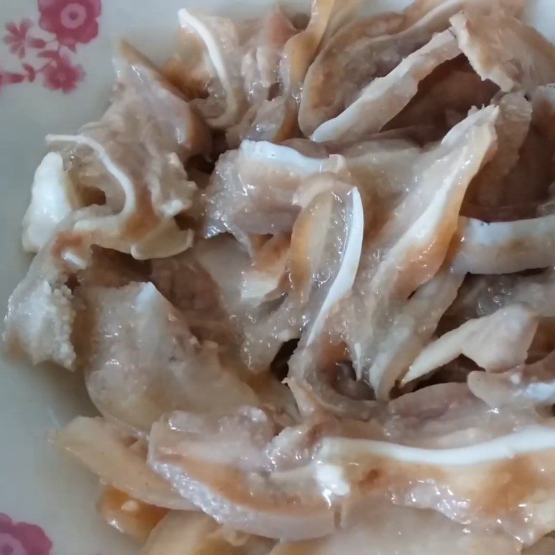 Step 1 Prepare pork ear for Pork Ear Salad with Onion