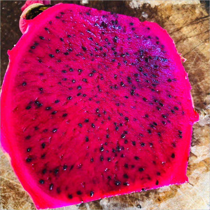 Step 1 Prepare the dragon fruit Red Dragon Fruit Tea