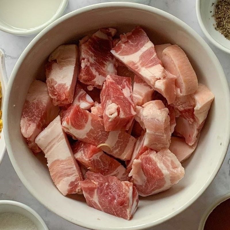 Step 1 Prepare the meat Grilled Pork with Ginger and Fermented Rice using an Air Fryer