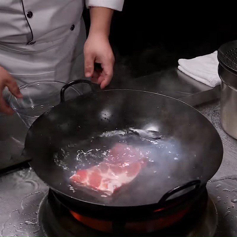 Step 3 Prepare pork belly Dong Khao pork