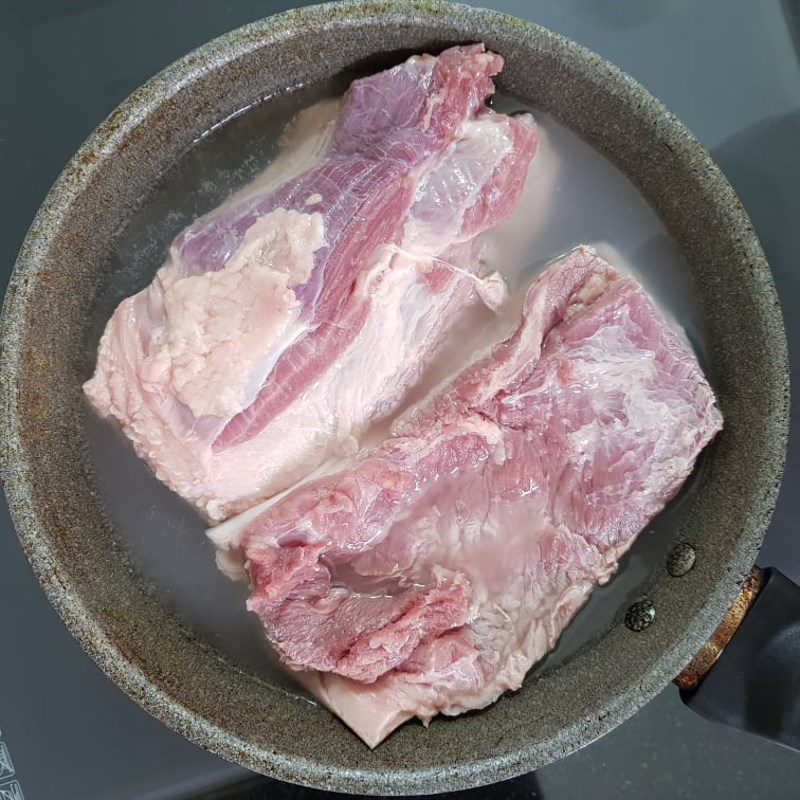 Step 3 Prepare pork belly Wet cake with roasted pork using an air fryer