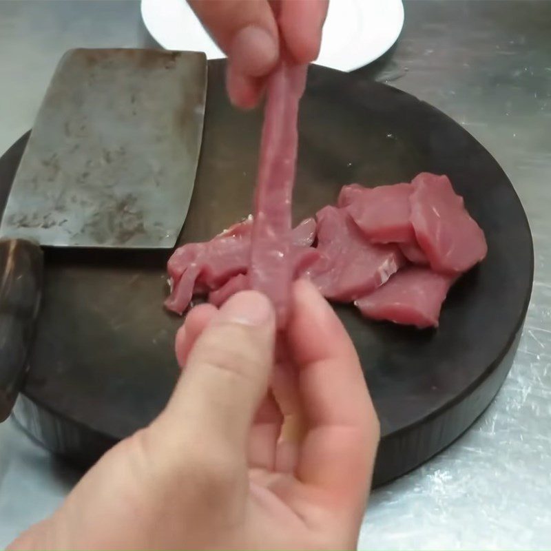 Step 1 Prepare the Beef for Beef Wraps with Mustard Greens