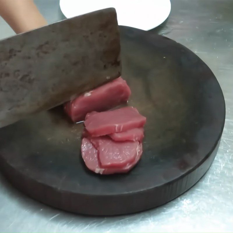 Step 1 Prepare the Beef for Beef Wraps with Mustard Greens