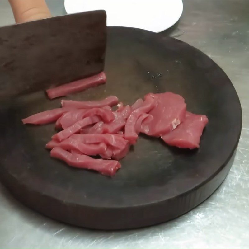 Step 1 Prepare beef for beef roll with mustard greens