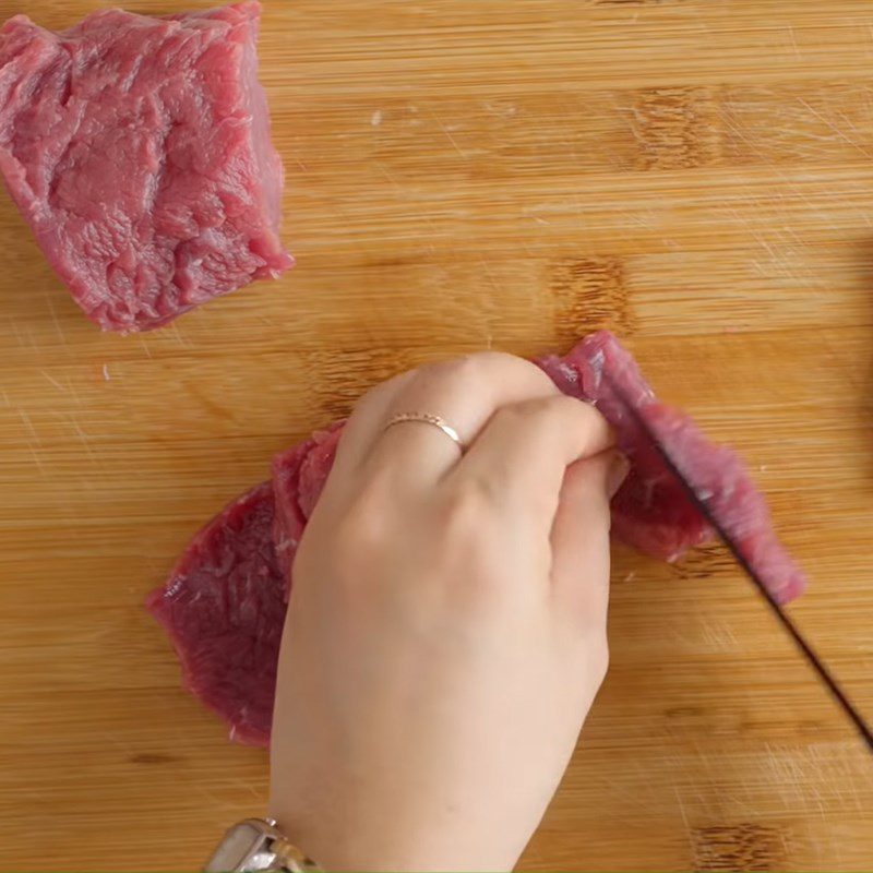 Step 2 Prepare the beef for grilling with mustard greens