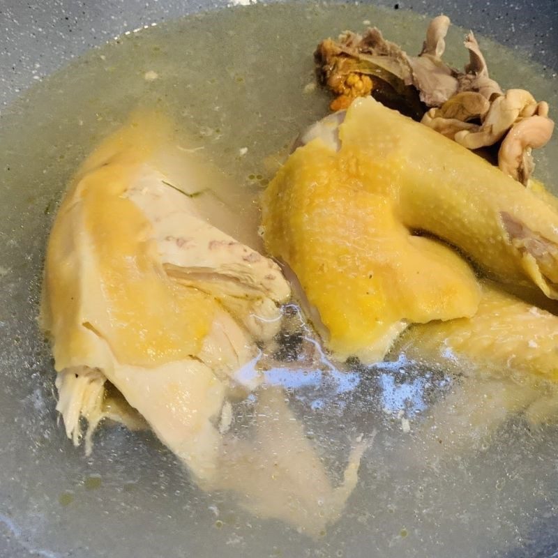 Step 2 Prepare the chicken Whole pumpkin chicken stew