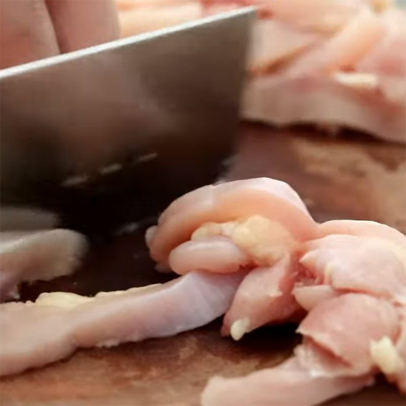 Step 1 Prepare and Marinate the Chicken Stir-Fried Noodles with Chicken and Vegetables