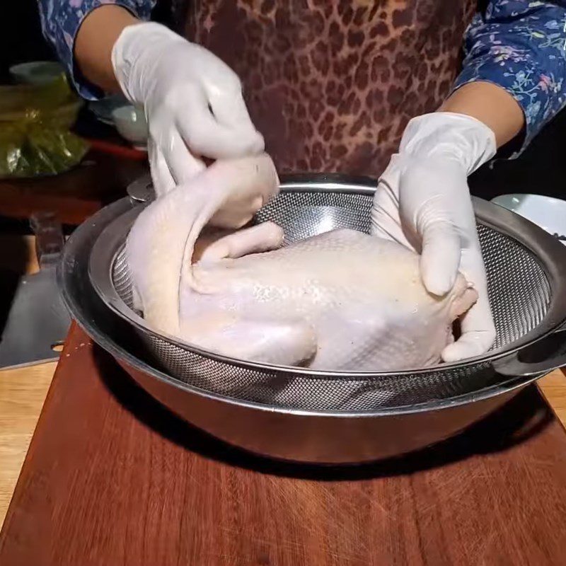 Step 1 Prepare the chicken Salt Steamed Chicken using a rice cooker