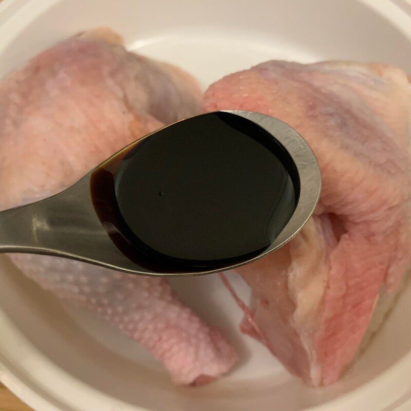 Step 1 Prepare the chicken for Soy Sauce Chicken (User-shared recipe)