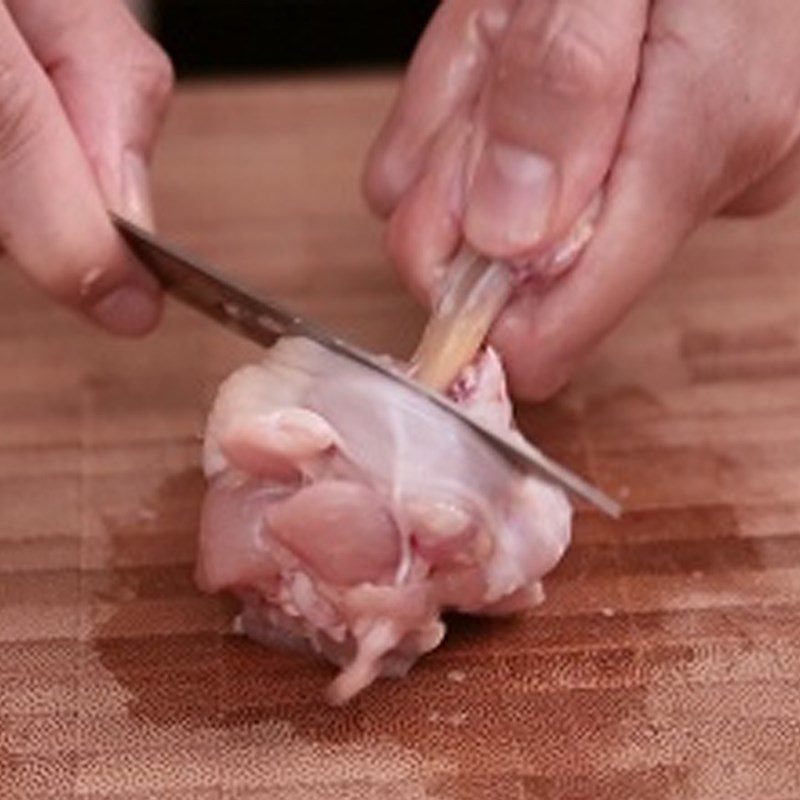 Step 1 Prepare the chicken Steamed Chicken with Shiitake Mushrooms