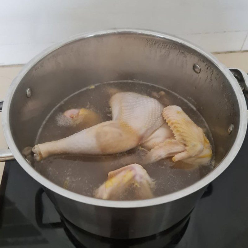 Step 1 Prepare chicken meat for Chicken porridge with perilla