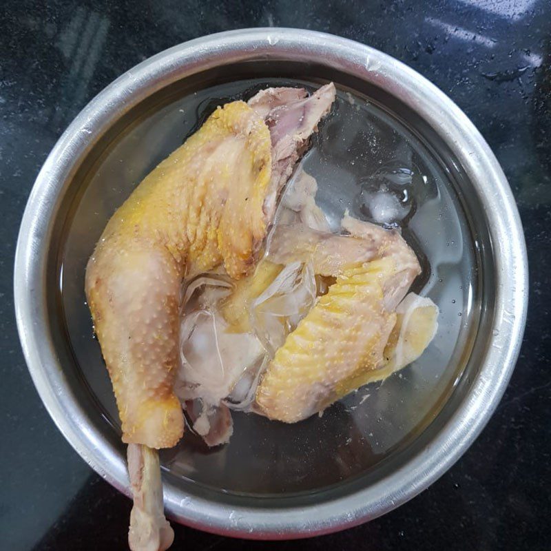 Step 1 Prepare and boil chicken for cabbage salad