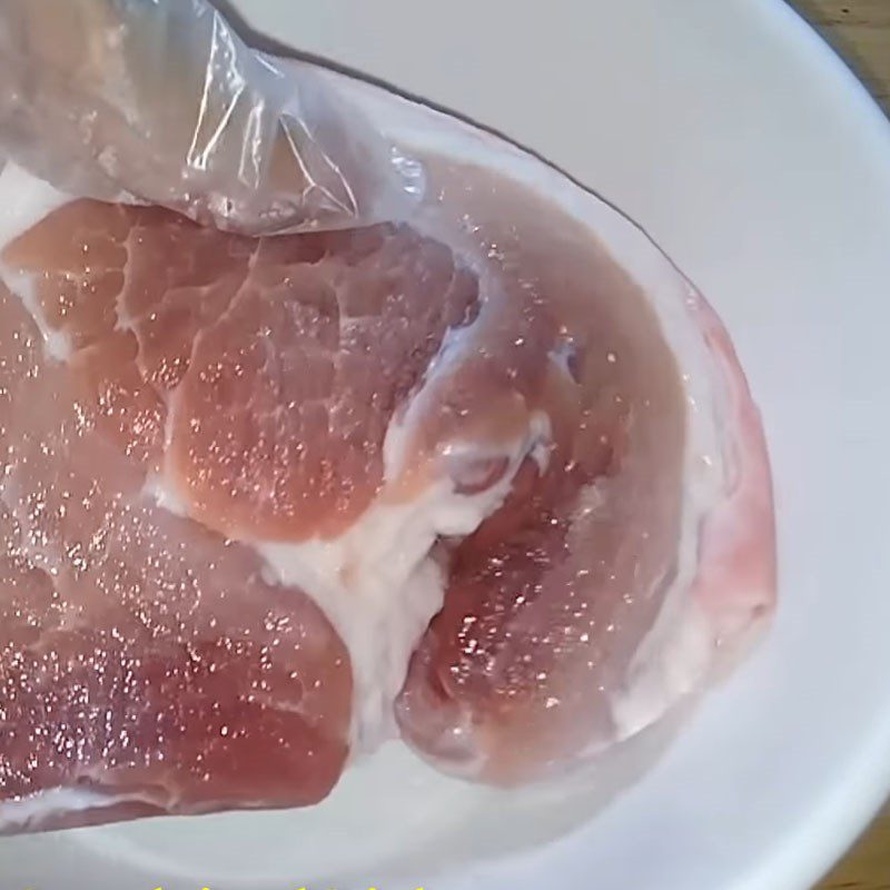 Step 1 Prepare the pork for Pork Skin Rolls with Braised Meat