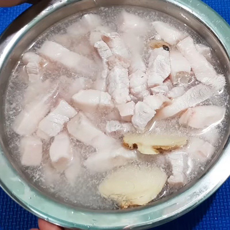 Step 1 Prepare the pork Braised Pork with Lemongrass