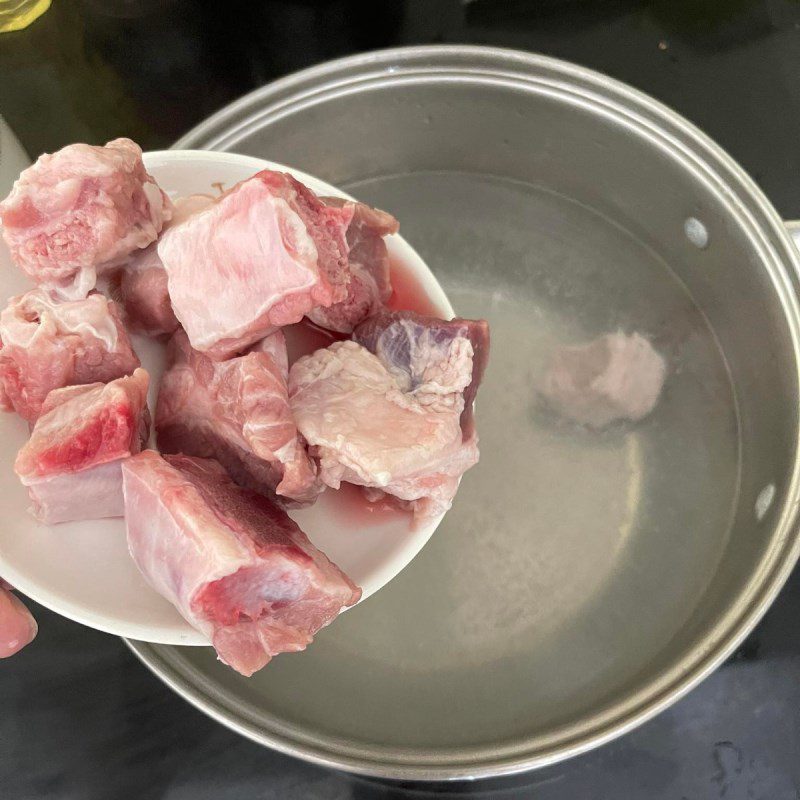 Step 1 Prepare the pork Kimchi Braised Pork