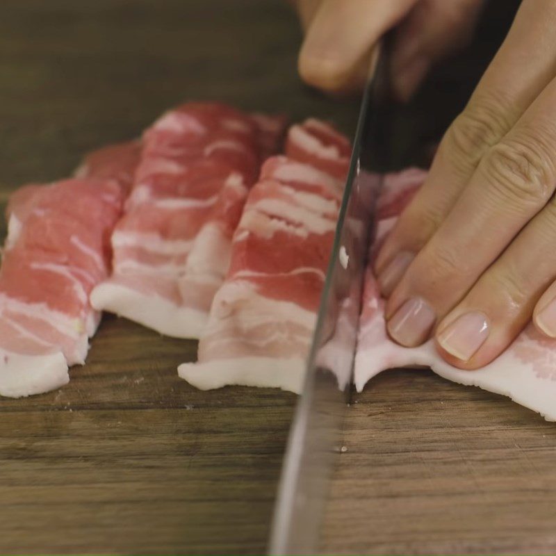 Step 2 Prepare the pork for Stir-fried Soba Noodles with Pork