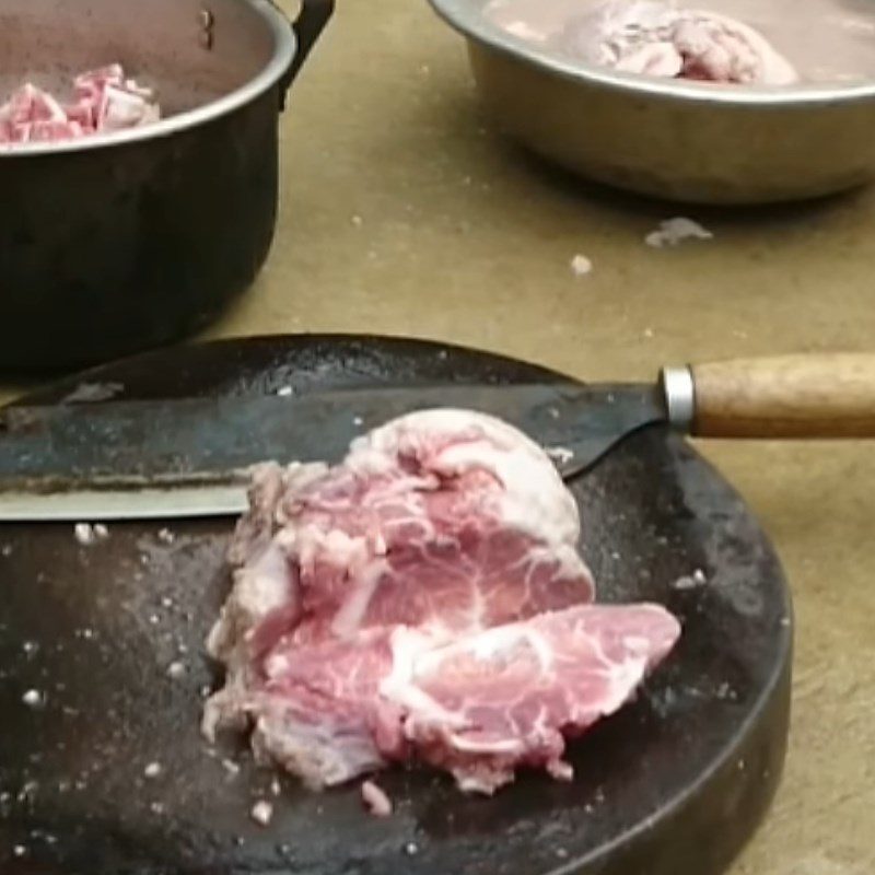 Step 1 Prepare the pork Grilled Pork with Ginger and Fermented Rice