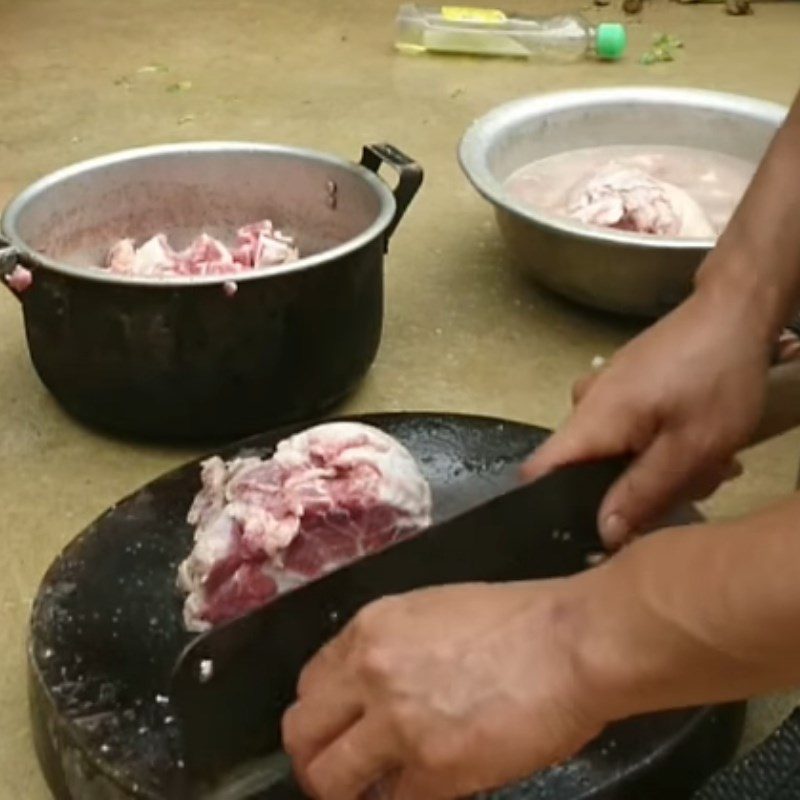 Step 1 Prepare the pork Grilled Pork with Ginger and Fermented Rice