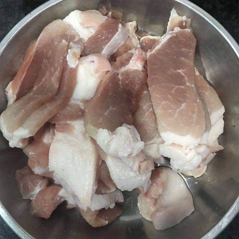 Step 1 Prepare the pork Pork with Tamarind Sauce