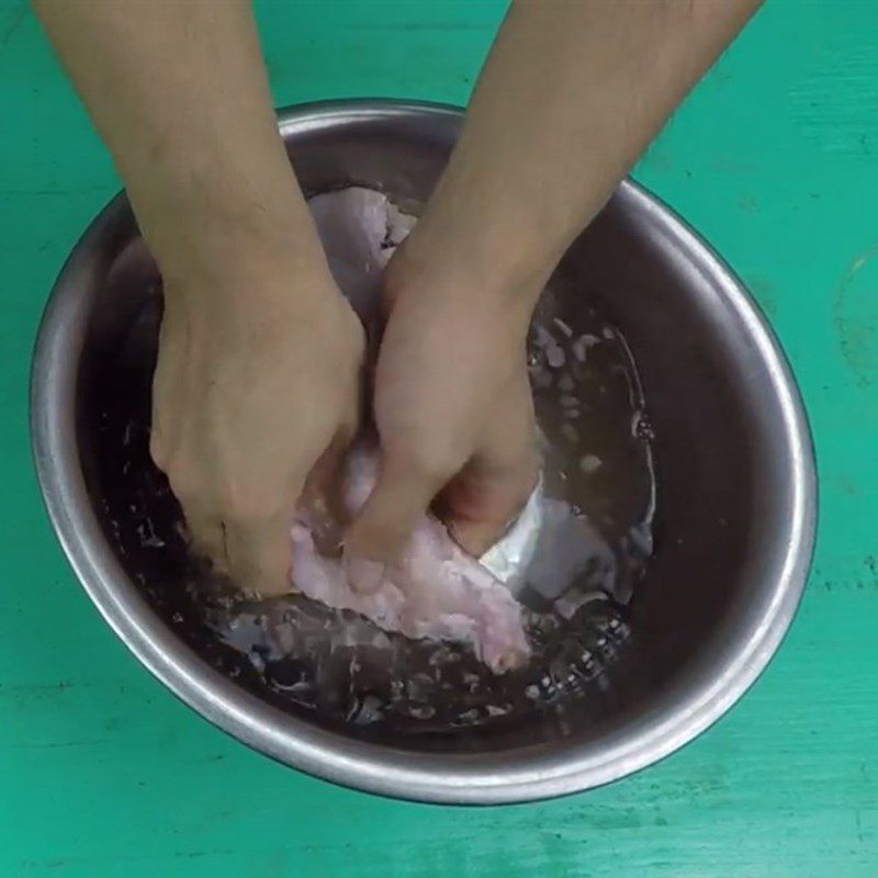 Step 1: Prepare meat, tongue, and pork intestines for Bun Dau Mam Tom