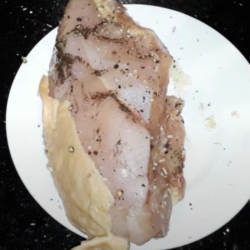 Step 2 Prepare the chicken breast Steamed chicken breast with lime leaves