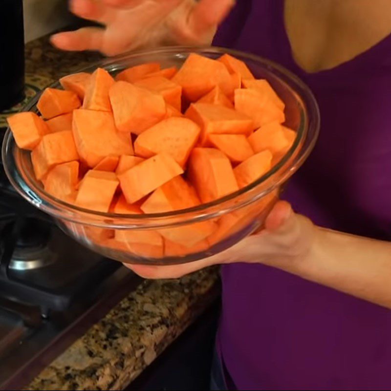Step 1 Prepare and steam sweet potatoes Sweet Potato with Yogurt Mash