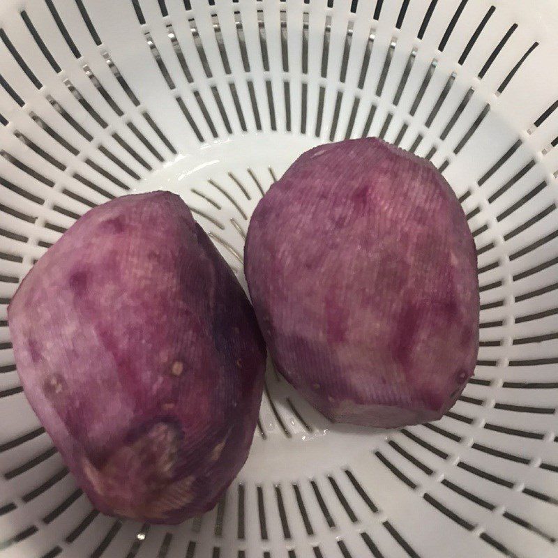 Step 1 Prepare and Steam the Sweet Potatoes Sweet Potato Balls from Purple Sweet Potatoes