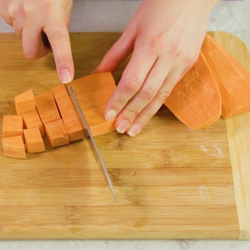 Step 1 Prepare and steam sweet potatoes Honey Cinnamon Mashed Sweet Potatoes