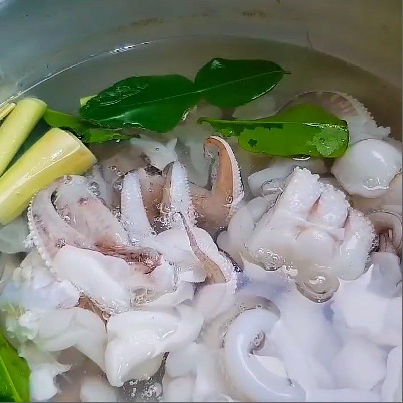 Step 1 Prepare and Boil the Octopus Thai Style Octopus Salad with Thai Sauce