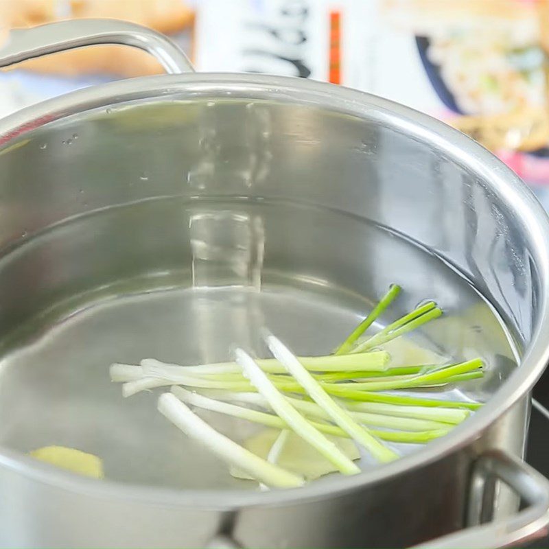 Step 1 Prepare and boil chicken breast for Chicken Udon Noodles with Miso Sauce