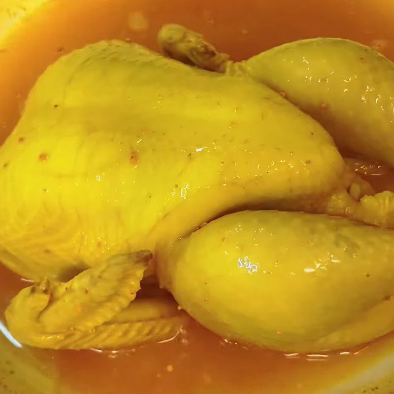 Step 1 Prepare and color the chicken Salted chicken using an air fryer