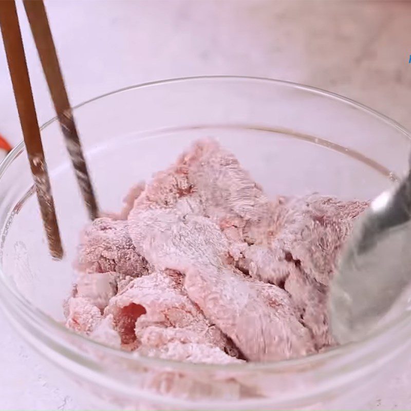 Step 2 Prepare and marinate the beef for Spicy Beef Stir-fry