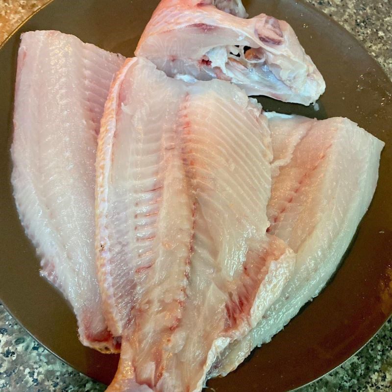 Step 1 Prepare and marinate the fish for Fried Red Tilapia