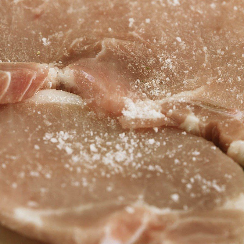 Step 1 Preparing and marinating the pork chop Fried Pork Chop