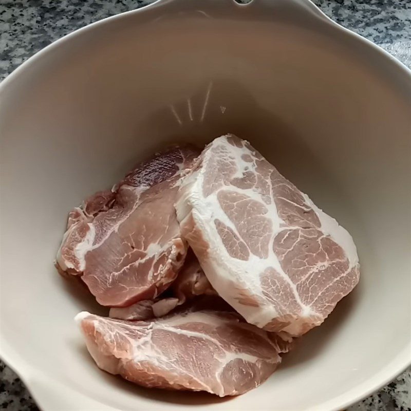 Step 1 Prepare and marinate the meat for Char Siu Noodles