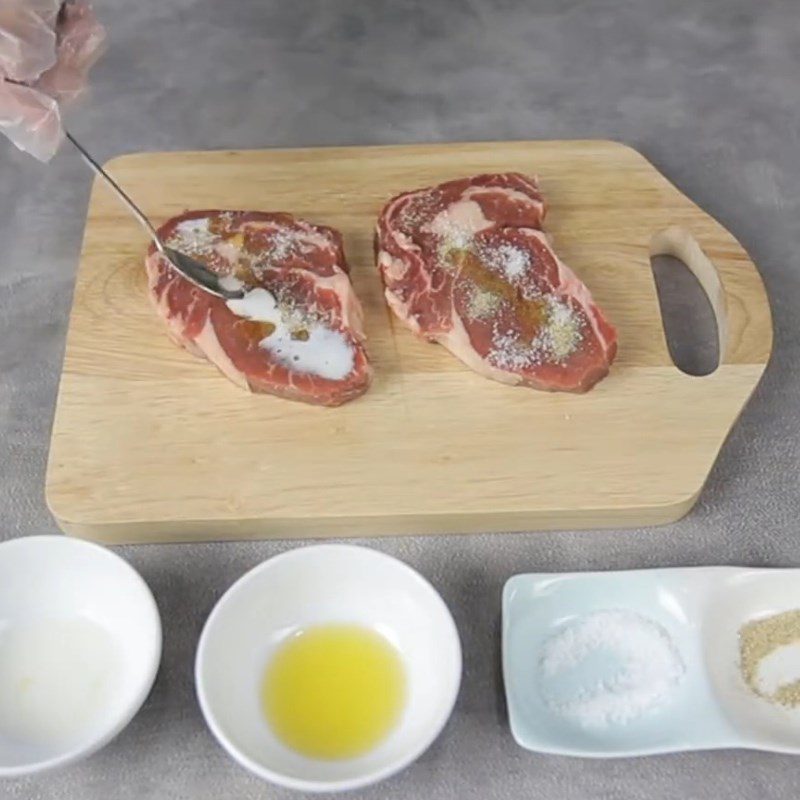 Step 1 Prepare and Marinate the Beef Beef Steak with Vegetables using an Air Fryer