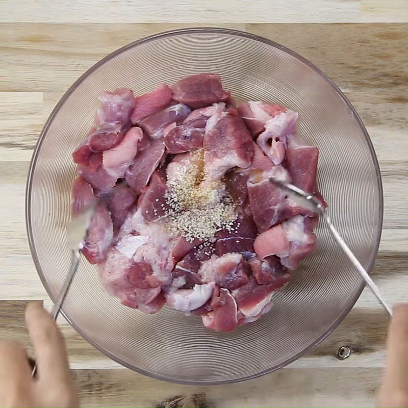 Step 1 Prepare and marinate the pork leg Chilled Pork Leg