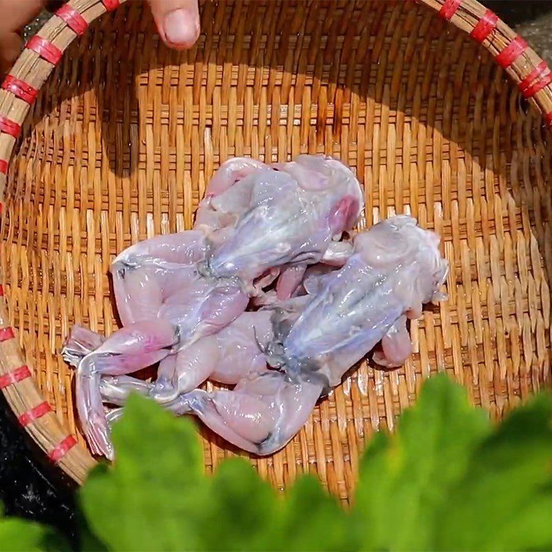 Step 1 Prepare and season frog meat Stir-fried Frog with Lotus Root