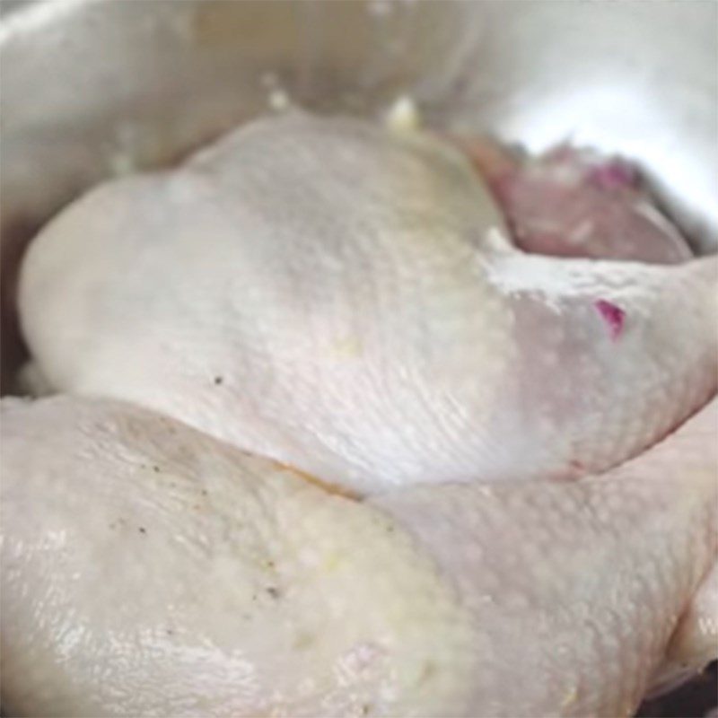 Step 2 Prepare and marinate the chicken Fried chicken rice