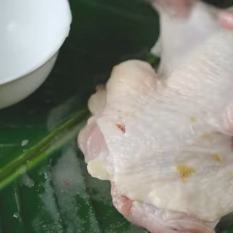 Step 2 Prepare and marinate the chicken for Fried Chicken Rice