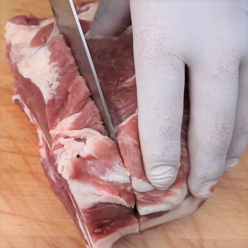 Step 1 Prepare and marinate the pork Herb Pork Steak