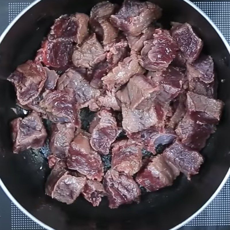 Step 1 Prepare and stir-fry beef for Five-Spice Beef Stew